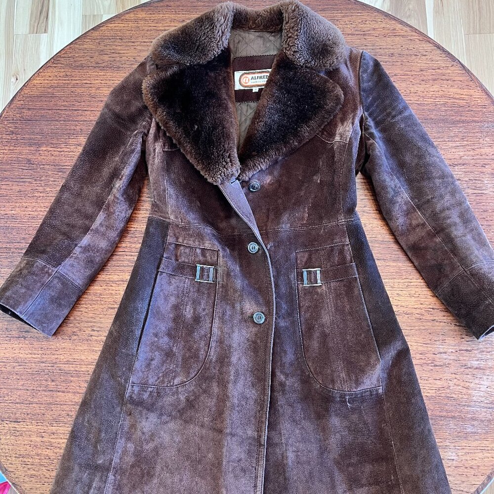 Alfred Suede and Shearling Collared Jacket